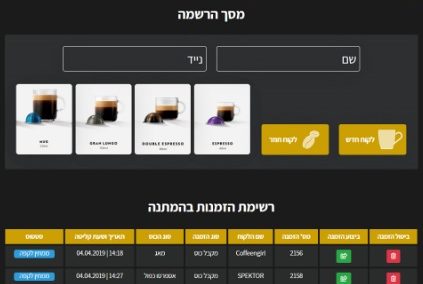 נספרסו. מערכת תורים בהתאמה אישית שפיתחנו